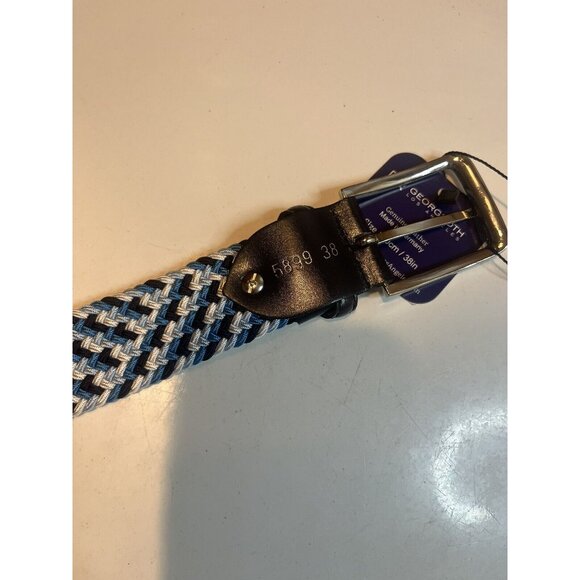 Georg Roth Fulda 5899 Navy/Turquoise/White Knit Belt Size 38 main image 5